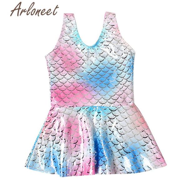 

arloneet русалка купальник дети девушки цельный купальник платье спинки купальники купальный костюм новорожденных девочек летняя пляжная оде, White