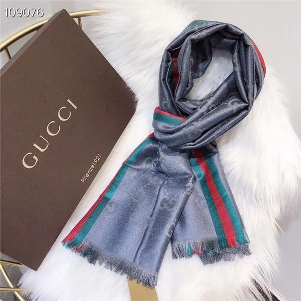 

роскошный дизайнер длинный шарф женский шелковый и хлопковый платок fashion classic блестящие золотые и серебряные нити шелковые шарфы высок, Blue;gray