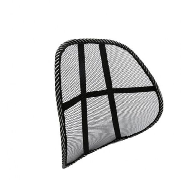 

car seat office chair black mesh car massage lumbar pillow empty mesh steel sandwich waist pillow interior accessories