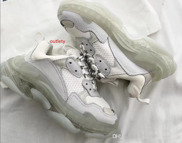 

2019 new luxury crystal bottom casual shoes triple s 2.0 sneaker designer old dad sneaker boots mens women casual shoes sneakers