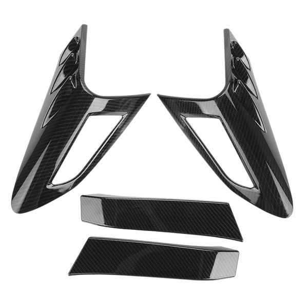 

4pcs car carbon fiber style rear back lamp tail light cover for chr 2018