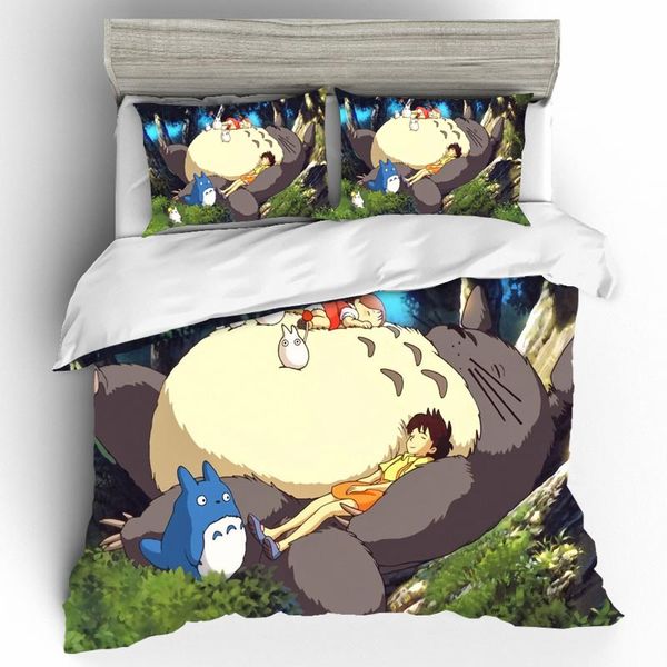 

parure de lit enfant cartoon totoro bedding linen set parure de lit 2 personnes king size bedding set luxury conforter sheet