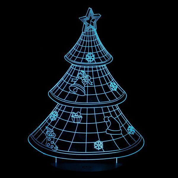 

подарочная рождественская елка сенсорный затемнение 3d светодиодная лампа оригинальность детский сад школа банк рождественский подарок книжн