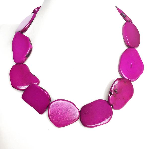 

pink necklace, fashion collar choker popular necklace, Silver