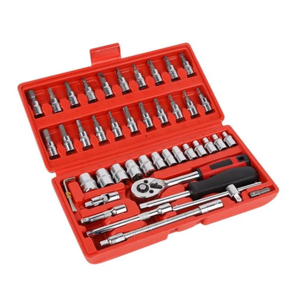 

socket set combination tool wrench set car repair tool ratchet torque wrench combo tools kit spanner screwdriver socket