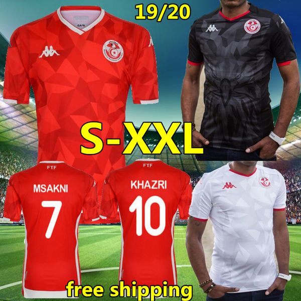 

Size xxl 2019 tuni ia national team occer jer ey 19 20 m akni khazri liti wahbi khaoui fakhreddine ben you e hamza football hirt
