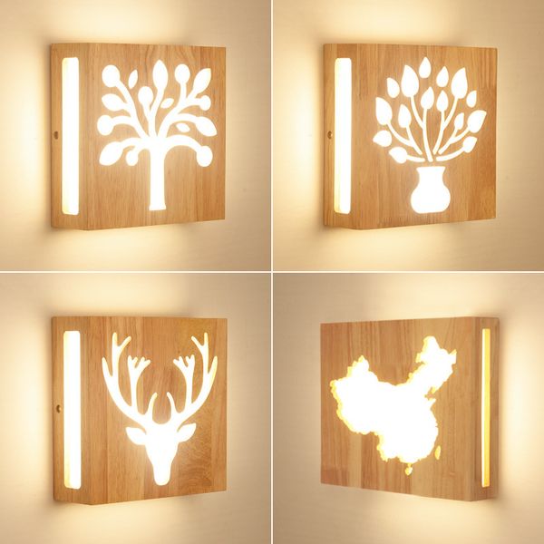

wall lamp contemporary and contracted sitting room bedroom hallway stairs antlers wifi wall lamp of the head of a bed