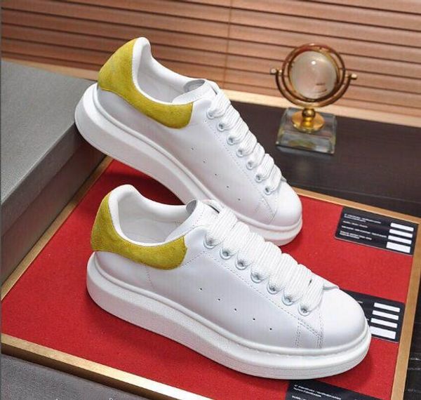 

a4 classic black white red velvet casual shoe leather fashion luxury designer women shoe platform soft cowhide men thick bottom sports shoe