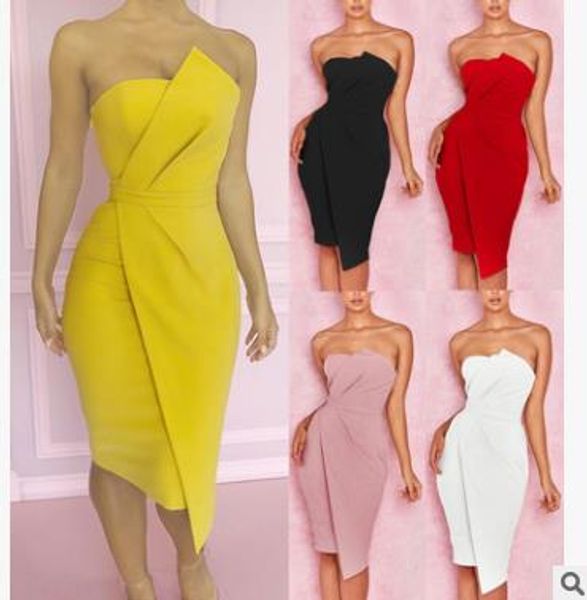 

summer new fashion leisure women twill stylish bodycon dress female off shoulder striking fold front asymmetric party dress, Black;gray