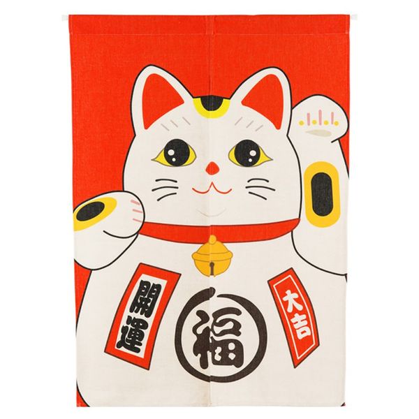 

japanese noren cotton linen printed decor doorway curtain wall hanging tapestry screens & room dividers decorations