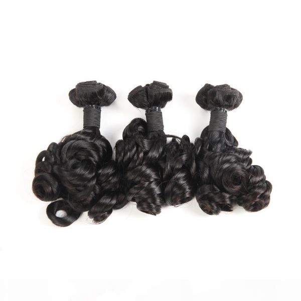 

brazilian human hair funmi hair water loose natural color 99-100g piece rose curl funmi hair, Black;brown