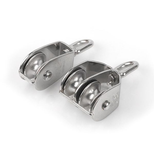 

common pulleys m50 & m75 & m100 304# stainless steel single wheel swivel pulley block