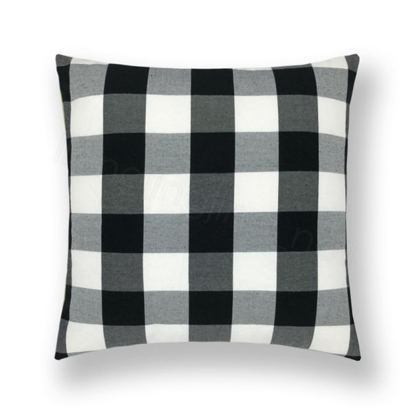 

16styles plaid cushions cover throw pillow case check decor pillows covers office car home sofa decor spandex without pillow core ffa3571
