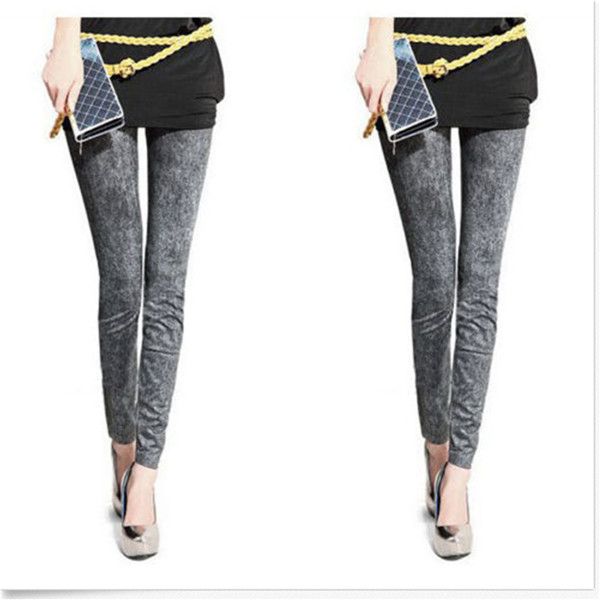 

new fashion women jean skinny jeggings stretchy slim leggings skinny pants ladies jeans, Blue