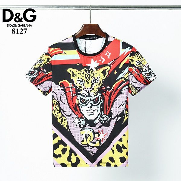 

мужские футболки дизайн fierce tiger печати хлопка с коротким рукавом trend супер дышащие огнем стиль t-shirt х-3xl, White;black