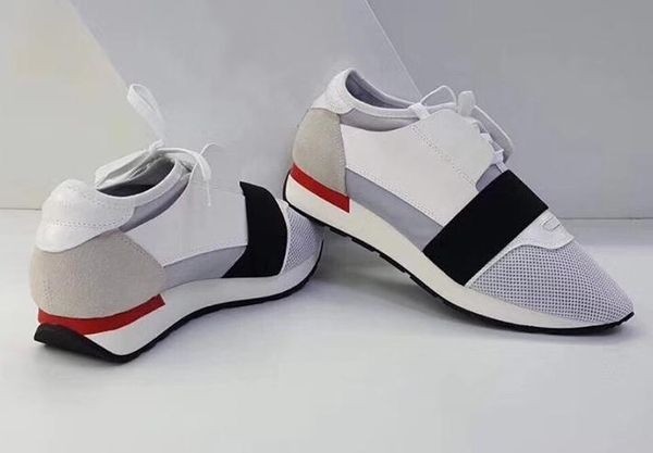 

2019 new fa hion de igner neaker man woman ca ual hoe genuine leather me h pointed toe race outdoor trainer 13 balenciaga hoe