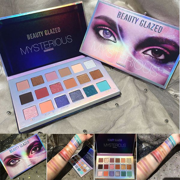 Beauty Glazed Mysterious Mercury Eyeshadow Palette Retrograde Makeup Eye Shadow Palette 18 colori Shimmer Matte Nude Pro Brand Cosmetics