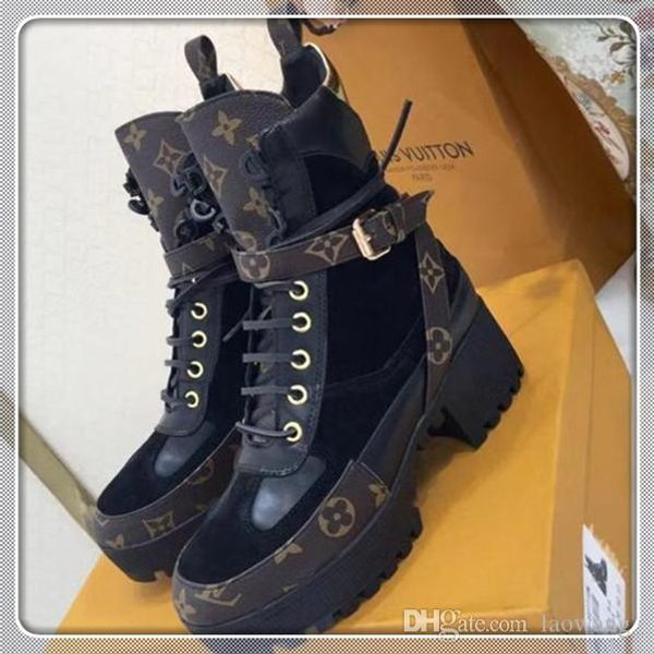 

2020 new womens shoes boots laureate boot fashion winter boots ladies new warm plus size ankle boots women, Black
