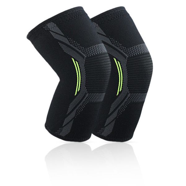 

women men knee brace non slip support sports wear nylon pain relief sweat absorption elastic ergonomic summer pressurized guard, Black;gray