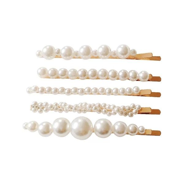 

элегантный новый дизайн слоновая кость жемчуг 70 мм волосы заколка клип мода свадебный головной убор украшения аксессуары, Golden;white