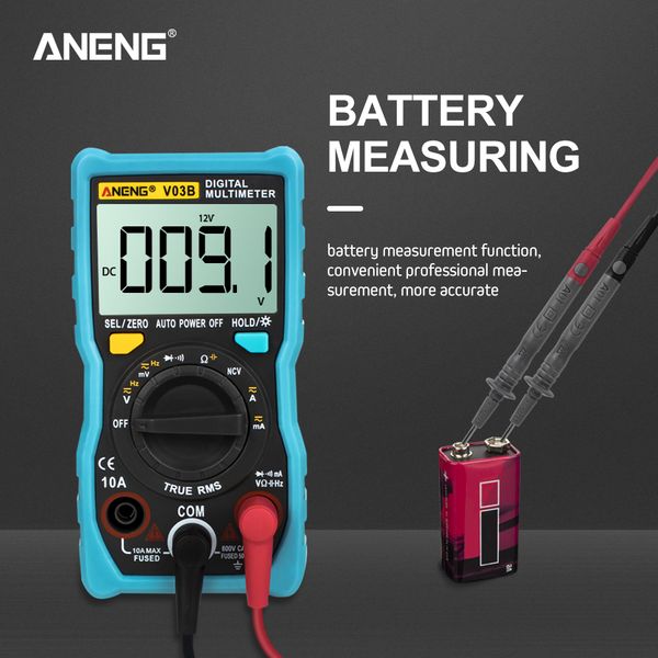 

v03b ncv digital multimeter 4000 counts backlight auto range true rms mmultimetro automotriz ac/dc voltage meter tester