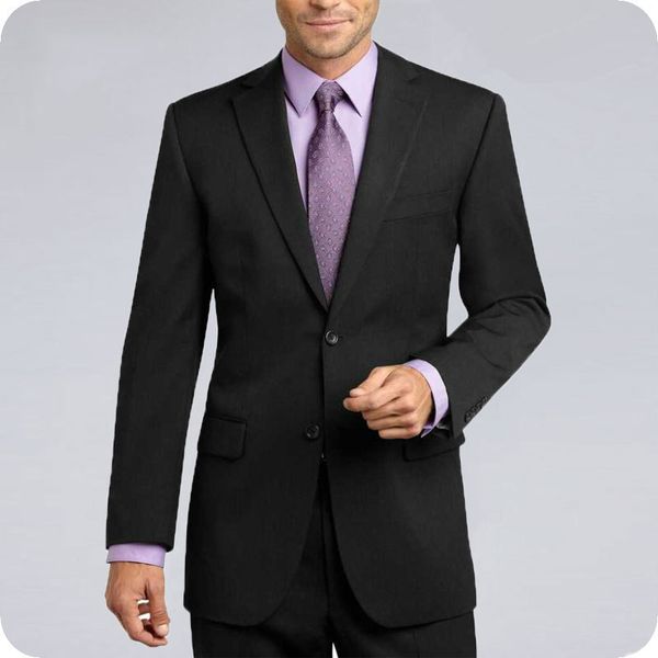 

tailored made black men suits for wedding suits pants groom tuxedos business man blazer terno masculino latest designs costume homme 2piece, Black;gray