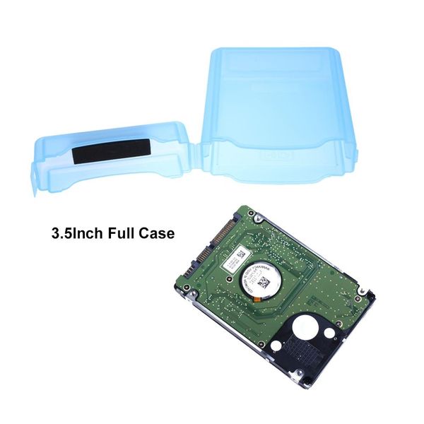Caixa de plástico completa Protector armazenamento no disco rígido Caso Box Para 3,5 polegadas disco rígido IDE SATA IDE disco rígido SATA