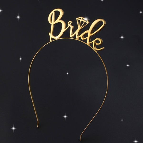 

baby girls alloy letters bride wedding guests hair hoop western crown flower headdress headbands children head across, Slivery;white