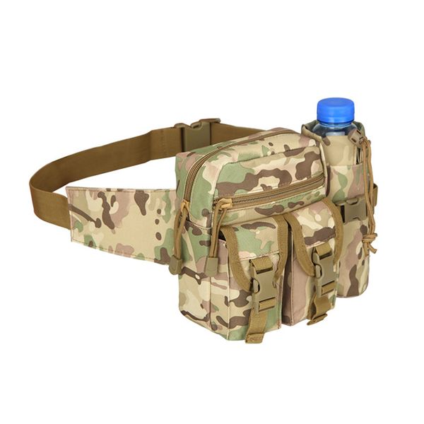 

durable nylon material tactical belt bag travel hiking running water bottle adjustable belt fanny waist bag