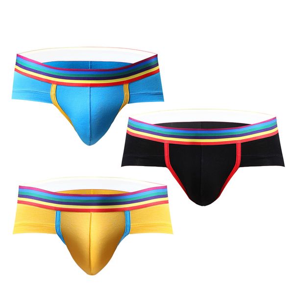 

men's briefs bikini soft underwear men comfortable thongs -xl, Black;white