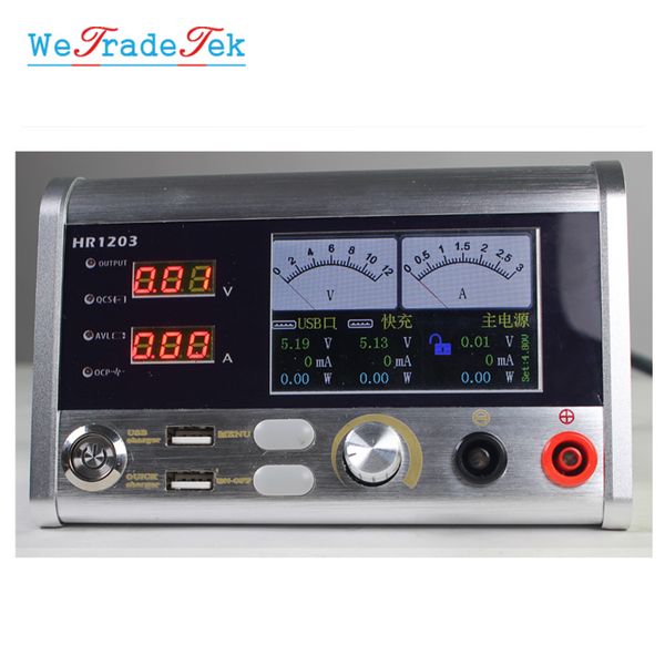 

hr1203 12v 3a intelligent voltage regulator current oscilloscope with qc pe fcp fasting charging port for phone repair tool