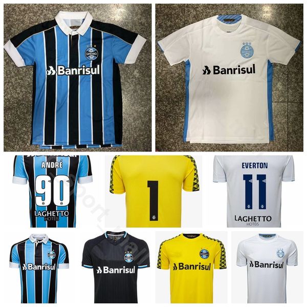 

2019 2020 Men Soccer Gremio Jersey 11 EVERTON 7 LUAN 90 ANDRE 8 MAICON 2 MOURA 3 GEROMEL Football Shirt Kits Uniform