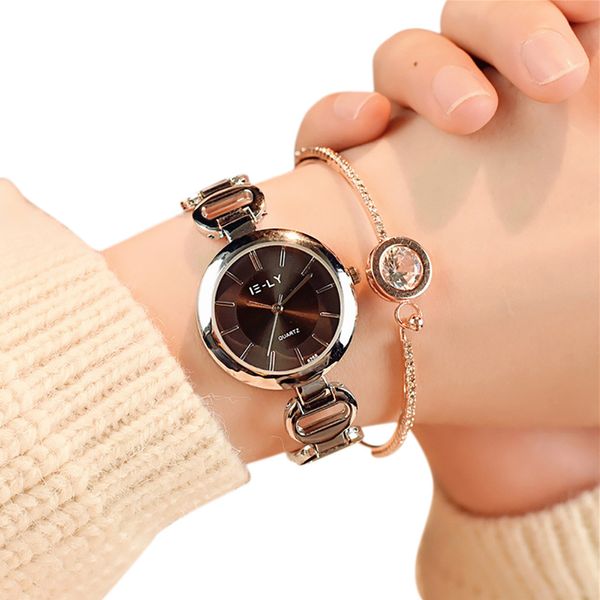 

women wrist watc watches for women quartz analog wrist small dial delicate watch luxury business watches woman watch 2019, Slivery;brown