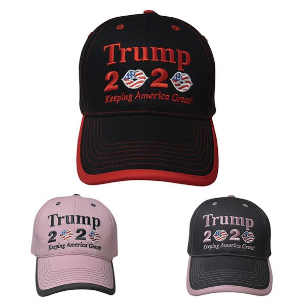 

donald trump 2020 baseball cap keep america great embroidery flag hat women adjustable snapback president election sun hat e21910, Yellow