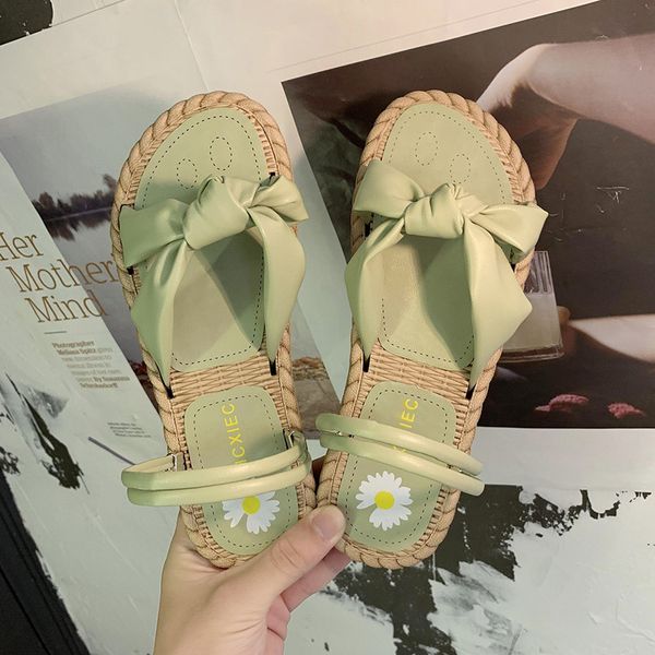 

female shoes ladies' slippers low lady slides 2020 soft summer girl flat basic rome pu scandals shoes for girls, Black