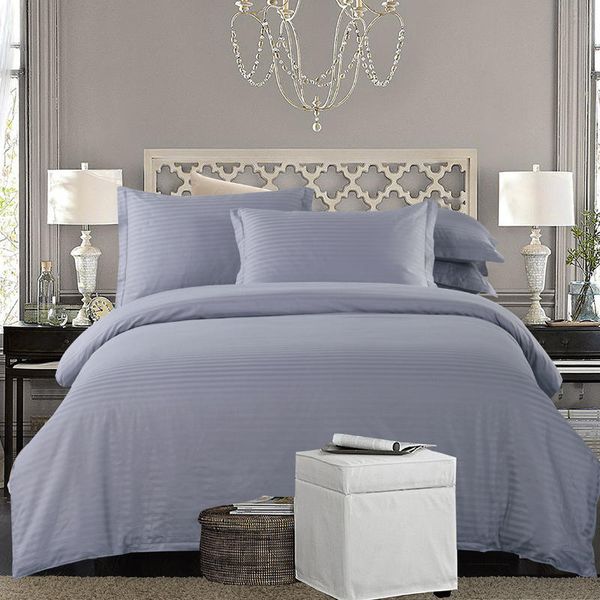 Cotton White Grey Nordic Bedding Set Twin Full Queen King Size