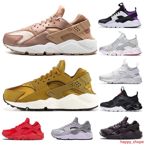 

air huarache ultra 1.0 4.0 men running shoes stripe red balck white rose gold woman designer shoes sport sneakers 5.5-11