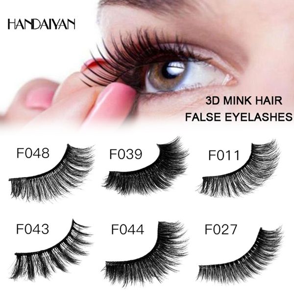 

3d soft long natural curly thick women makeup eyelashes girls false eyelashes cosmetic tools