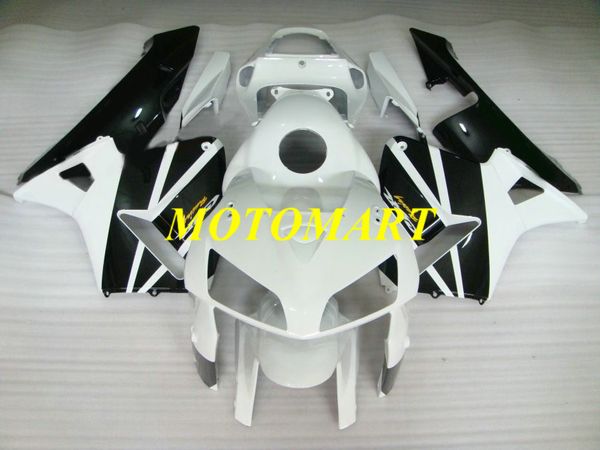 HONDA CBR600RR F5 için motosiklet Fairing kiti 05 06 CBR600 RR CBR 600RR 2005 2006 ABS Yeni beyaz siyah Marangozluk seti + hediyeler HB30