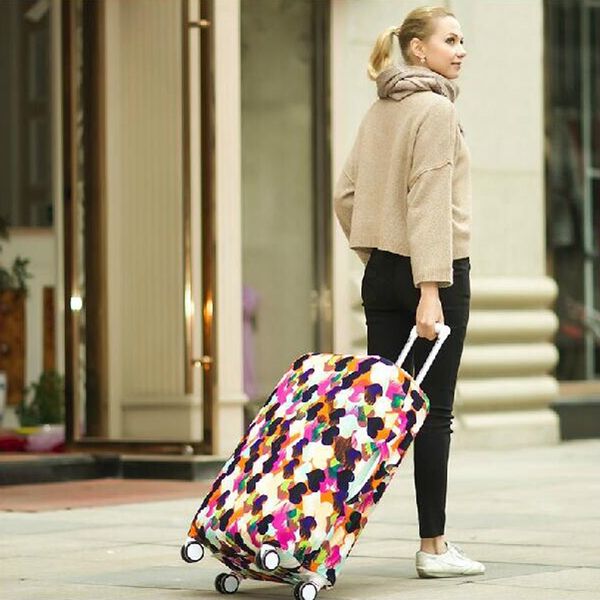 

4 цвета крышки багажника 18-20 дюймов эластичная нетканые dust-proof дорожная сумка чемодан обложка главная организация хранения сумки f919