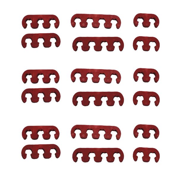 

18cs red spark plug wire cord separators dividers set 7mm 8mm 9mm for chevy ford