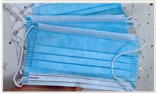 

in stock disposable face mask non woven face masks 4layers anti-dust waterproof dust air pollution protection n95 dhl shipping 15