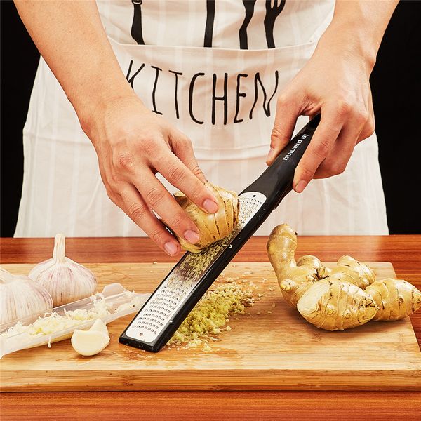

12.6 дюймов терка из нержавеющей стали длинная эргономичная ручка сыр шоколад лимон имбирь картофель цедра фрукты овощечистка кухня гаджеты