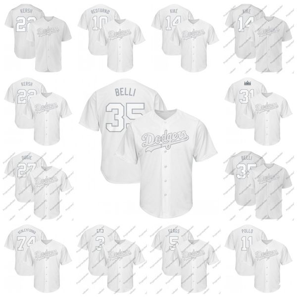 

Dodgers 2019 Players Weekend Nickname Jersey Bellinger Belli Kershaw Kersh Hernandez Kike Verdugo DUGIE FUNKY MUNCY Seager SEAGS Taylor