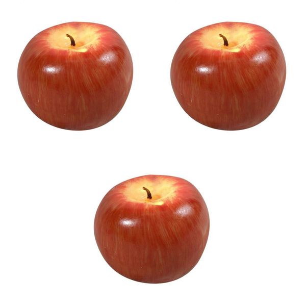 

3pcs red shaped low-melt fragrant candle for wedding holiday party