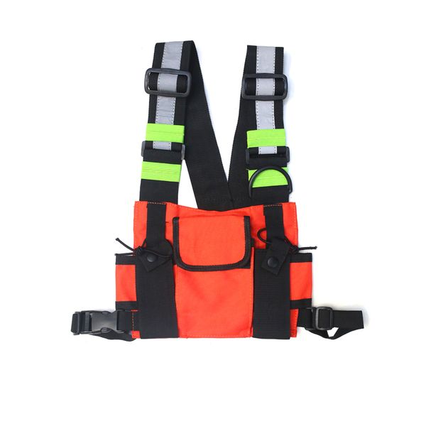 

men chest rig bag tactical vest harness front pack pouch holster vest rig hip hop streetwear chest bag for men waist
