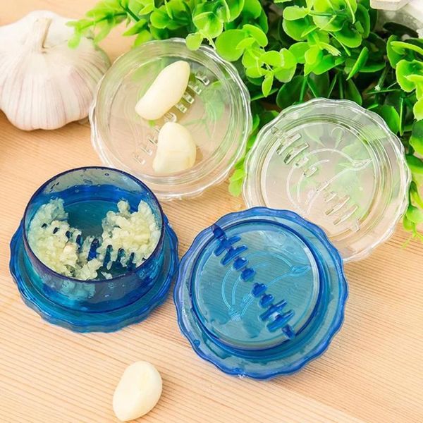 

creative multifunctional garlic ginger crusher grinder press rotate kitchen gadget tools