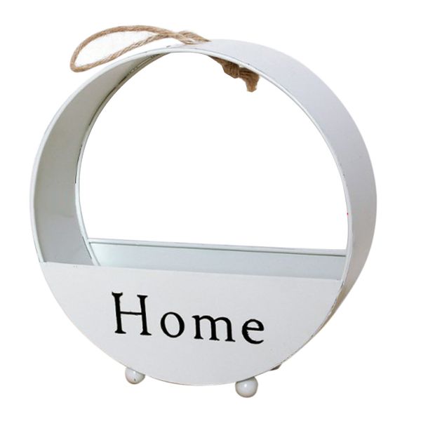

vintage metal wall hanging flower basket plant pot box wall pocket for home balcony decoration