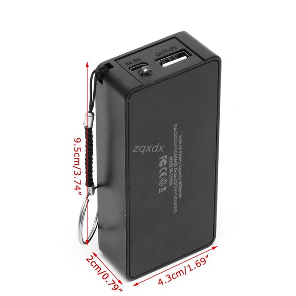 

5v 1a 2 x 18650 battery power bank case with led diy box charger case for cell phone