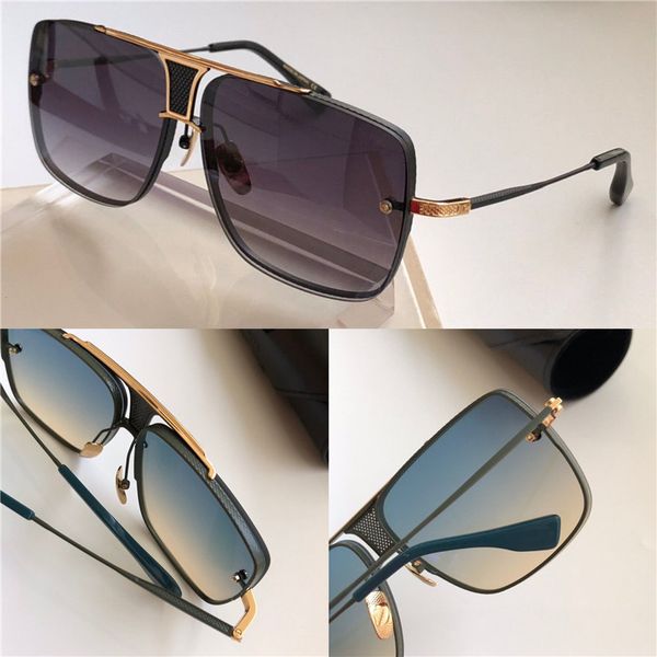 Neue beliebte Top-Sonnenbrille P-Buchstabe Männer Design Metall P-Buchstabe Brille Mode-Stil Quadrat UV 400 Objektiv mit Originaletui 11